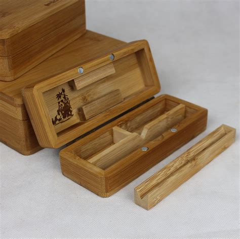 wooden cigarette rolling box